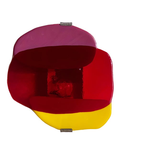 Handcrafted Glass Wall Light by Olga Meyzinger For Sale