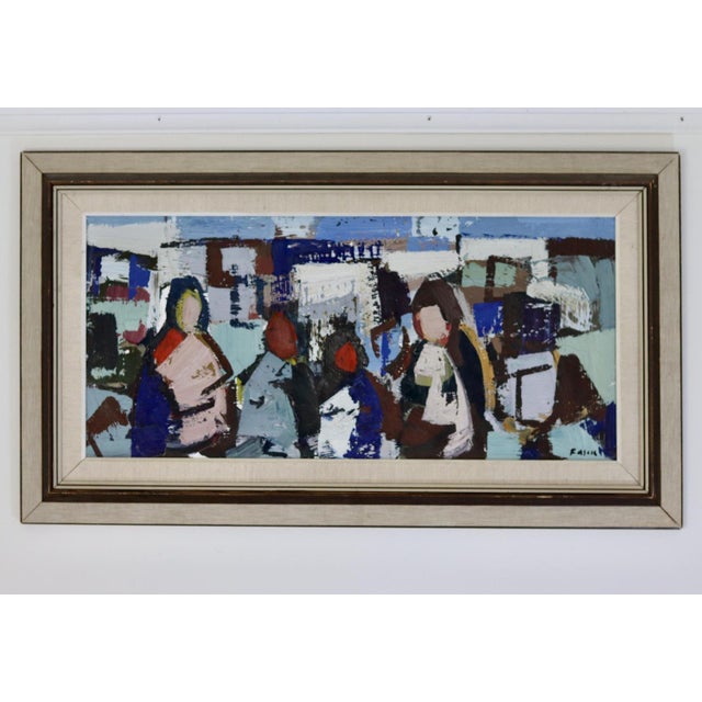 Gösta Falck, People, 1960s-1970s, Oil on Canvas, Framed For Sale - Image 9 of 11
