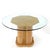 Mid 20th Century Cerused Oak Triple Cylinder Base 52" Round Glass Top Dining Conference Table For Sale - Image 5 of 12