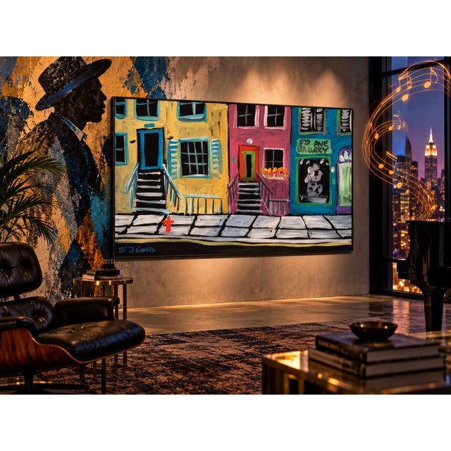 A rare and visually commanding original work by American multidisciplinary artist E.J. Gold, whose creative life has...