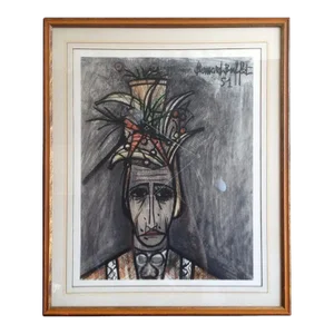 1950s Bernard Buffet Lithograph on Paper "Limited Edition" 299/300