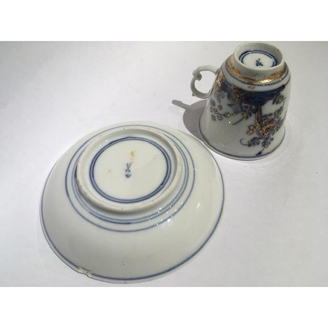 Mid-18th Century Porcelain Cup with Dish from Meissen, Set of 2 For Sale - Image 11 of 16