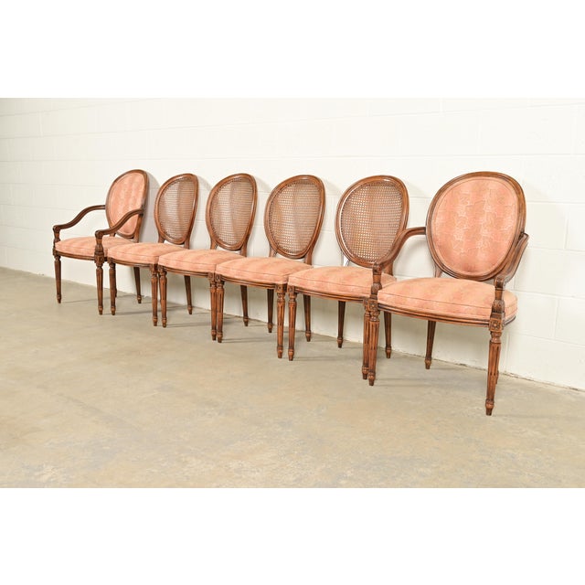 Karges French Regency Louis XVI Carved Walnut Armchairs, Pair For Sale - Image 13 of 14