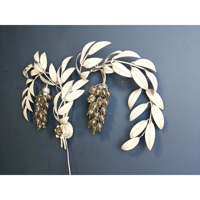 Vintage Tulip Wall Lamp attributed to Hans Kögl, 1970s For Sale - Image 10 of 13