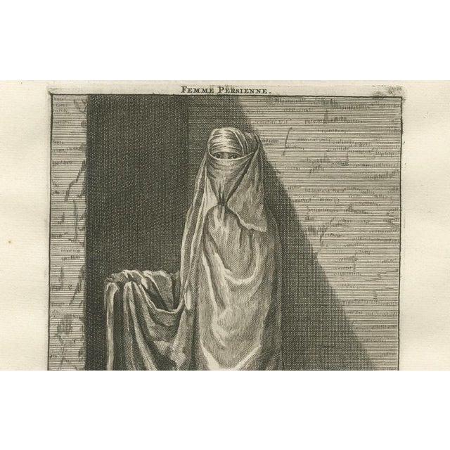 Cornelis De Bruyn, Persian Woman in Veil Travel, 1704, Engraving For Sale - Image 6 of 9