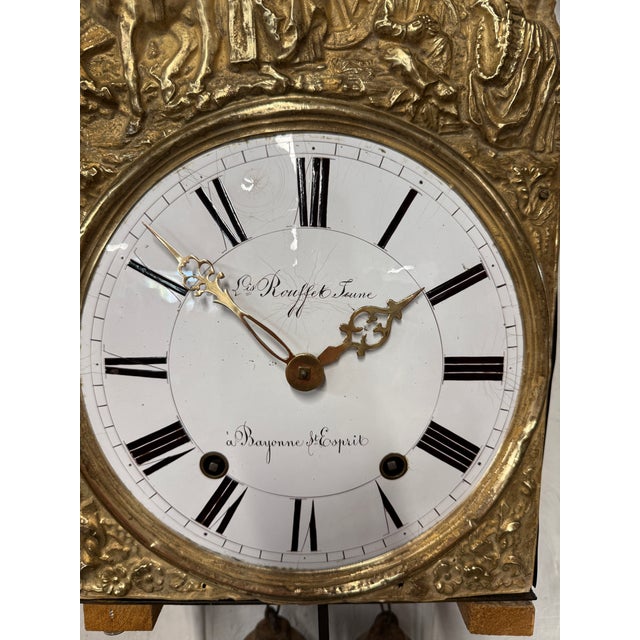 19th C. French Morbier Clock or Comtoise Mouvement For Sale - Image 4 of 13