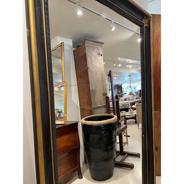 19th Century 19th Century French Napoleon III Large Floor Mirror For Sale - Image 5 of 6