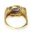 Late 20th Century Purple Tanzanite 14k Yellow Gold and Diamond Ring For Sale - Image 5 of 6