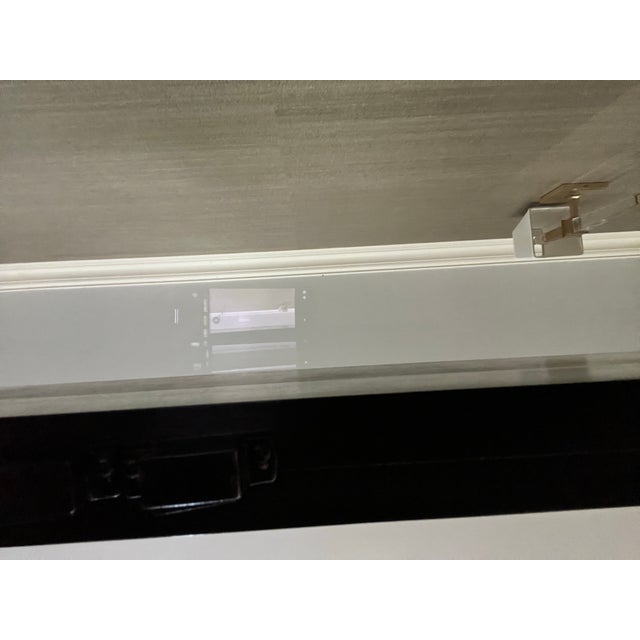 Vintage Chinoiserie Glass and Wood Cabinet For Sale - Image 12 of 12