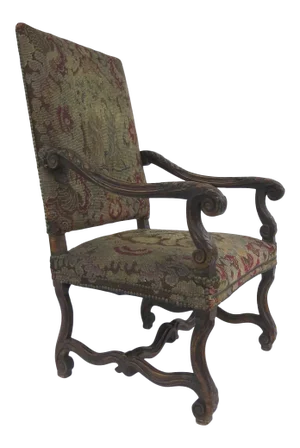 Late 19th Century Italian Walnut Tapestry Chair