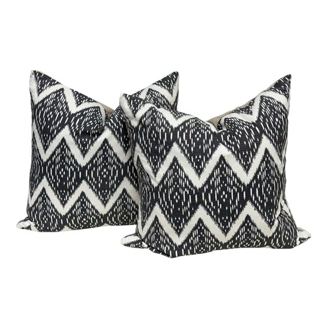 Thom Filicia for Eastern Accents Artemis Ikat Accent Pillows, Pair For Sale