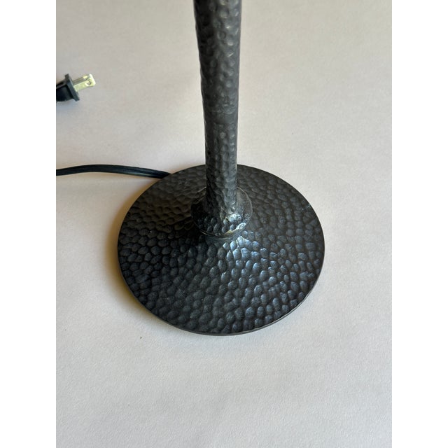 Alberto Giacometti 1990s in the Style of Giacometti Iron Table Lamp For Sale - Image 4 of 6