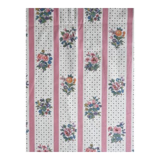 Rare Antique Morton Sundour Upholstery Fabric Chartsworth 5 Yards Floral 1920s For Sale