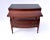 Traditional Mahogany Two Drawer Rolling Buffet Server Cart on Brass Casters For Sale - Image 3 of 12