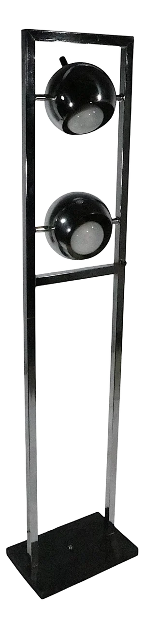 Space Age Chrome Eyeball Floor Lamp C. 1960/70's