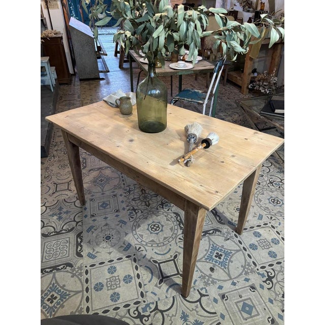 Country-Style Table with Two Drawers, 1930s For Sale - Image 12 of 13