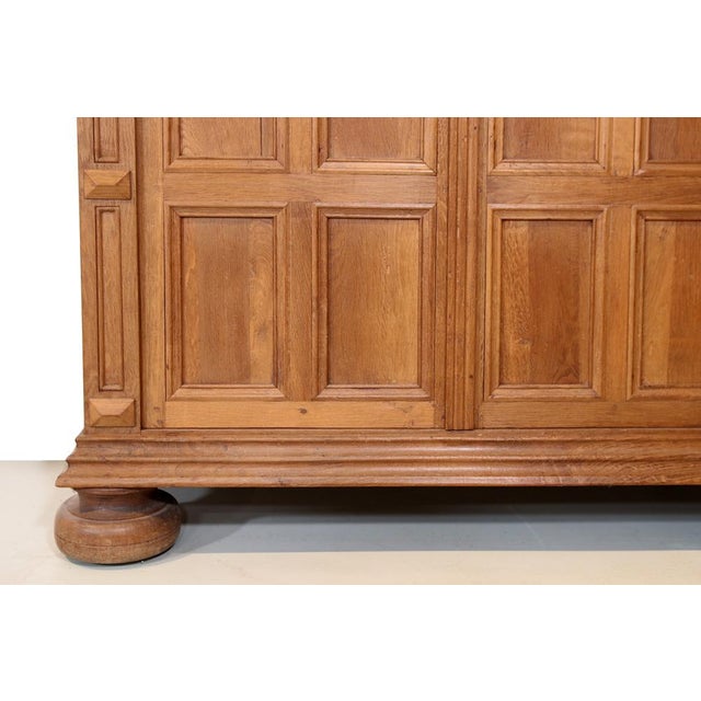 Antique Oak Panel Cabinet, 1890s For Sale - Image 5 of 7