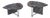 Vintage Italian Granite Coffee Tables with Chrome Base, 1980s, Set of 2 For Sale