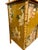 Wood Vintage Tortoiseshell Bamboo Large Floral Decoupage Chinoiserie Display Cabinet For Sale - Image 7 of 15