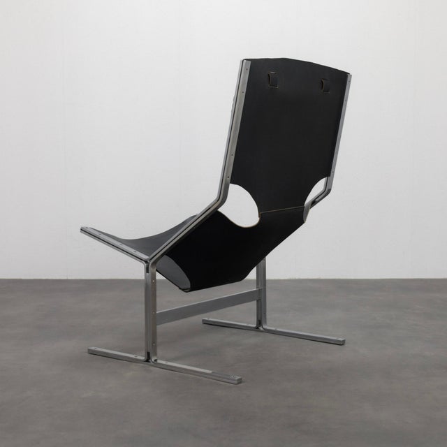 Leather Lounge Chair by Pierre Thielen for Metz & Co., Netherlands, 1960s For Sale - Image 6 of 12
