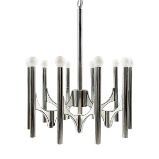 Mid-Century Chandelier by Gaetano Sciolari, Italy, 1960s For Sale