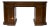 Thomasville Walnut and Burlwood Inlaid Desk With Bookcase Compartment For Sale