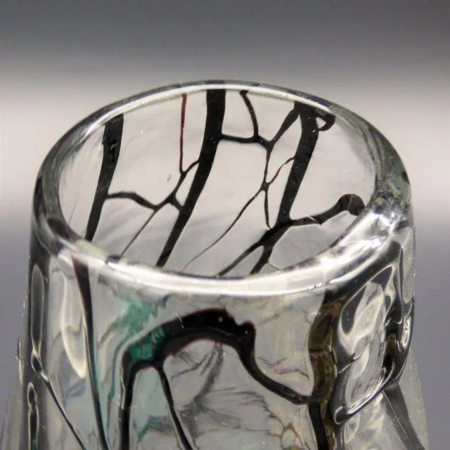 Large Handmade Murano Glass Vase, Italy, 1960s For Sale - Image 3 of 7