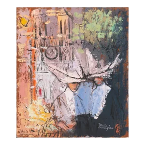 'Nuns at Notre-Dame' by Patricia Stanley Cunningham, Paris, Munich, Woman Modernist, Art Institute of Chicago, Smithsonian, Carmel