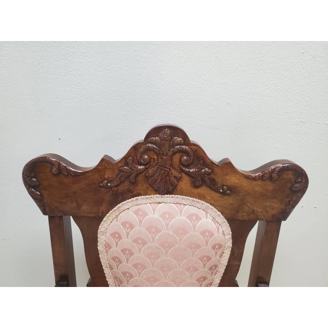 Beautiful Victorian Eastlake living room chair. excellent condition. Wood is in great shape thought does have some age...