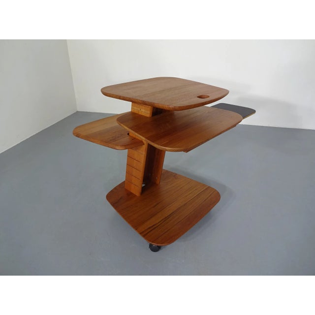 Aksel Kjersgaard Tiered Console Table by Aksel Kjersgaard for Odder Adjustable, 1970s For Sale - Image 4 of 18