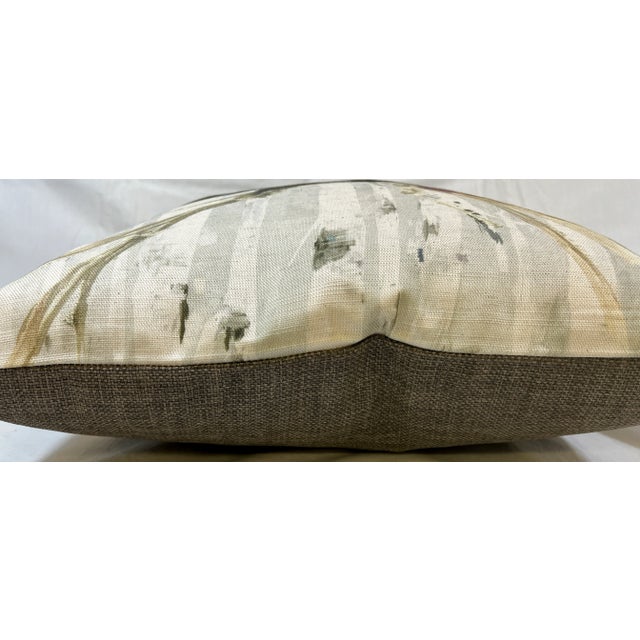 16” Square Decorative Throw Pillow Adorned With the Portrait of a Majestic Stag / Deer in a Water Color Look Finish - Made in the U K For Sale - Image 10 of 10