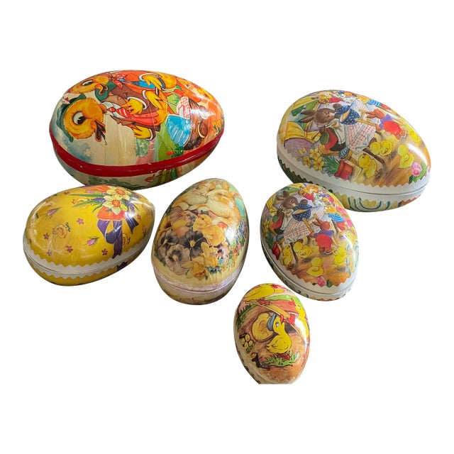 West Germany Easter Eggs Paper Mache Collection For Sale
