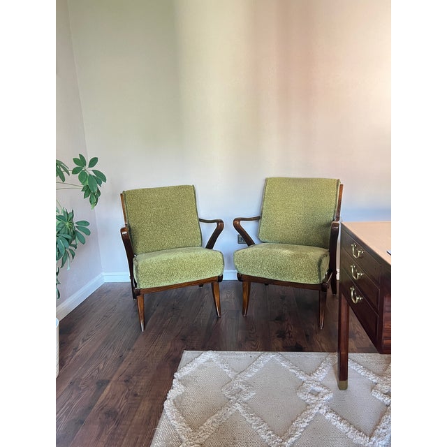 Mid-Century Modern Mid-Century Italian Easy Chair in Bentwood by Guglielmo Ulrich, 1950s For Sale - Image 3 of 11