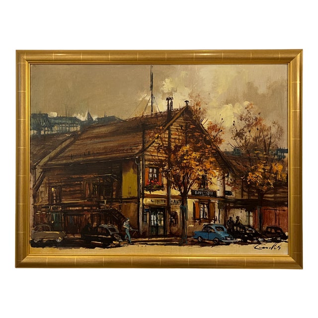 Sergio Cecchi, Paysage, Genève, Oil on Canvas, Framed For Sale