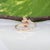 Pink 1Ct Padparadscha Sapphire Ring With Natural Diamond Accents: Solid 14k Gold, Size 6.75 For Sale - Image 8 of 9