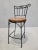 Farmhouse French Country Style Wrought-Iron and Wood Swivel Bar Stools - Set of 4 For Sale - Image 3 of 7