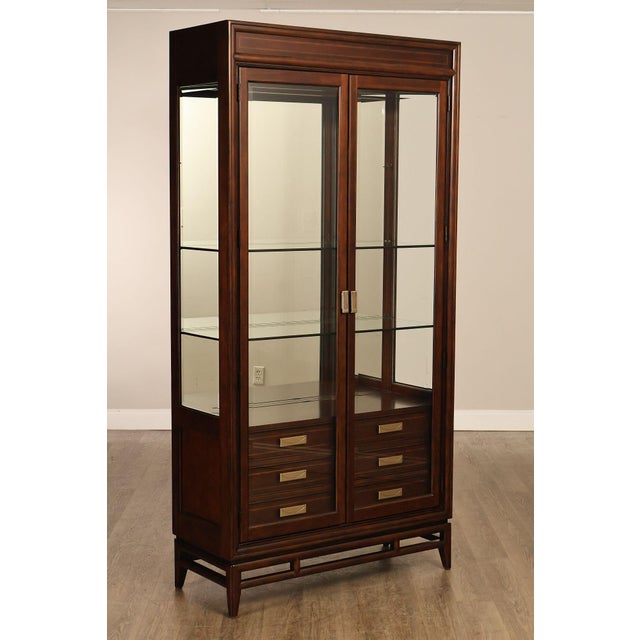 Contemporary Thomasville Contemporary Display Cabinet For Sale - Image 3 of 18
