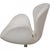 Swan Chair in White Aura Leather by Arne Jacobsen, 2011 For Sale - Image 6 of 18