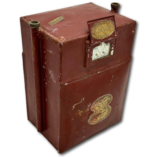 Rare Antique Mid 1850s Boston Massachusetts Home Lighting Natural Gas Meter Now for Unique Decorator Item For Sale In Boston - Image 6 of 18