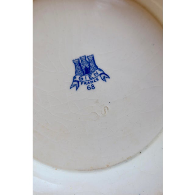 Blue Large Vintage Earthenware Tureen from Gien, 1970s For Sale - Image 8 of 10