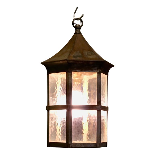 Hanging Lantern in Iron For Sale
