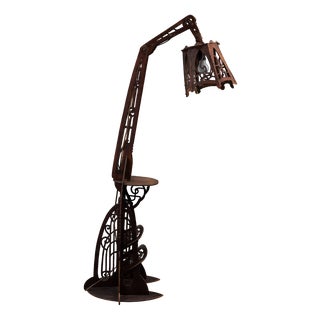Naive Amsterdam School Standing Lamp, 1920s For Sale