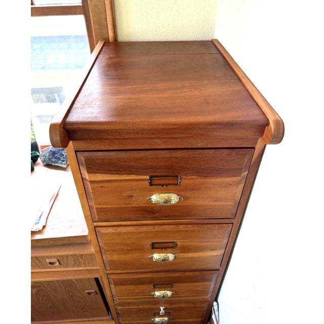 This is a beautiful, like-new, custom-made filing cabinet. It has 4 legal-size drawers to hold hanging folders for 8.5 x...