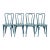 Jacob & Josef Kohn Antique Austrian Teal Lacquered Bentwood Bistro Chairs or Dining Chairs, Set of Four For Sale