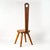 American Mid 20th Century Keyhole Chair by William Fetner Signed Pine Tall Back Sculptural Chair For Sale - Image 3 of 14