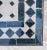 2020s Handmade Moroccan White and Petrol Blue Mosaic Side Table, Rectangular For Sale - Image 5 of 10