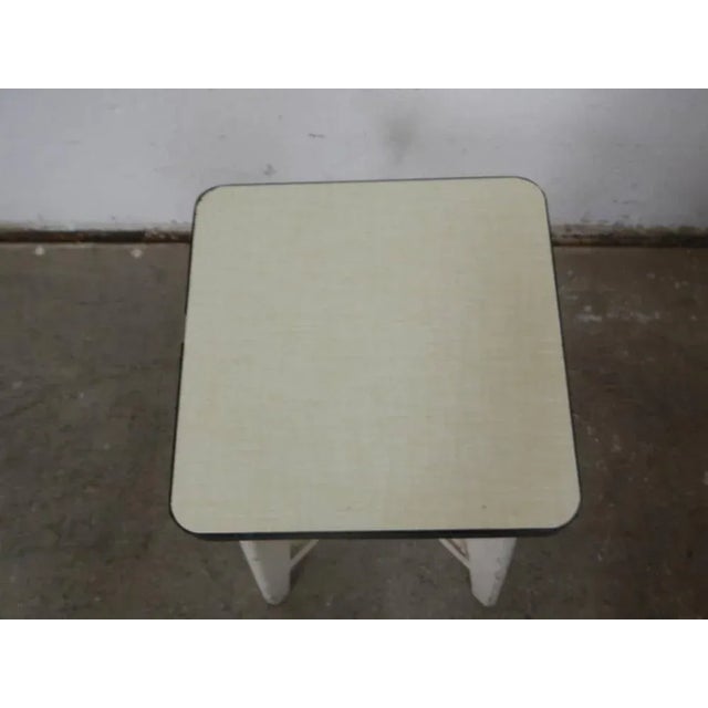 White Abete and Formica Stool, 1950s For Sale - Image 8 of 10