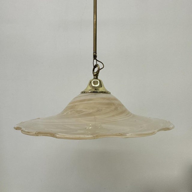 Murano Glass Swirl Hanging Lamp, 1970s For Sale - Image 14 of 14