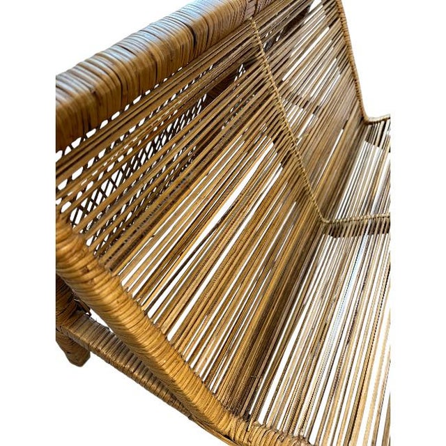 Natural Reed Magazine Table For Sale In West Palm - Image 6 of 7