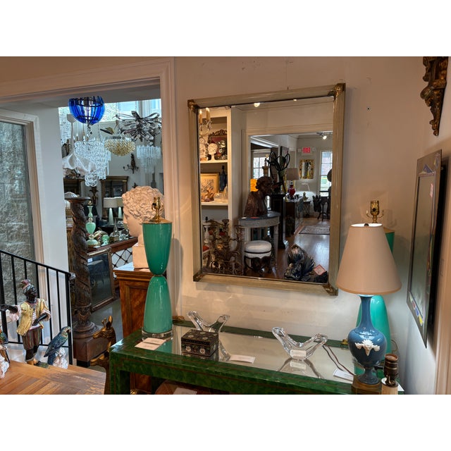 Cream Murano Glass Mirror by Archimede Seguso For Sale - Image 8 of 8